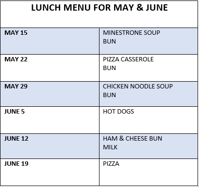 LUNCH MENU